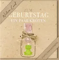 Geldkarte - Glückwunschkarte im Format 15,5 x 15,5 cm mit Briefumschlag - Frosch