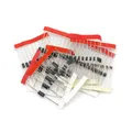 DollaTek diode Satz von 100 Stück 8 Werte Gleichrichterdioden Beutel Sortimentskit für Arduino (25 x 1N4148, 25 x 1N4007, 10 x 1N5819, 10 x 1N5399, 10 x FR107, 10 x FR207, 5 x 1N5408, 5 x 1N5822)