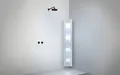 Sunshower Plus L opbouw hoek met infrarood en UV-licht white