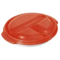 Rotho Micro Clever Mikrowellenteller 0,75l rot