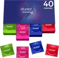 Durex Surprise Me Kondome in stylischer Box, Extra Vielfalt, praktisch, 40 Stück