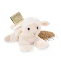 Habibi Plush Lämmchen- Lamm Wärmekissen/Stofftier f. Kinder und Erwachsene – Mikrowellen Heizkissen- beheizbares Plüschtier, wohltuende Wärme für Entspannung und Komfort