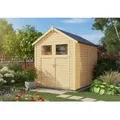 Gerätehaus Alisha Gerätehaus Aus Holz, Geräteschrank Mit 14 Mm Wandstärke, Gartenhaus Mit Montagematerial - Alpholz