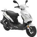 Motorroller LUXXON "ECO", weiß, Motorroller & Mofas, 45 km/h, B:655cm H:1100cm L:1735cm