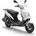 LuXXon ECO Motoroller - City Roller mit 50 ccm - 3 PS für max 45 km/h - Weiß