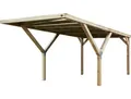 Einzelcarport WEKA, braun, B/H/T: 241cm x, Carports, mit Stahldach