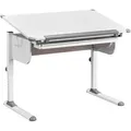Mid.you Jugendschreibtisch Interlink Studare, Weiß, Holzwerkstoff, 1 Schublade(n) Schubladen, rechteckig, C-Form, 68x55x110 cm, höhenverstellbar, Arbeitszimmer, Schreibtische, Jugend- & Kinderschreibtische