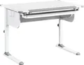 Inter Link Schreibtisch STUDARE Weiß/Grau MDF