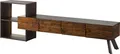 MASSIVMOEBEL24 Lowboard Akazie / Altholz 225x40x70 braun lackiert SEVILLA #15