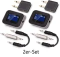 NEU 2er Set 2in1 Audio Transmitter Receiver Bluetooth für Musik HiFi Auto Radio