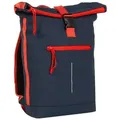 Tim - New York Rolltop Rucksack navy/rot