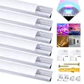 LED Streifenprofil V Form 6x1m Alu Eckverbindung Milchweiß Diffusor