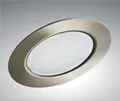 TRANGO LED Einbauleuchte, 1er Set G4E-012 LED Möbeleinbaustrahler I 2,5 Watt I 12 Volt AC/DC I Einbauleuchte I Möbeleinbauleuchte in Nickel matt zum Ersetzen herkömmlicher Möbelleuchten mit MR16, G4, GU5.3 Fassung, Küche I Wohnzimmer I Schrank