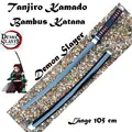 NEU Demon Slayer Tanjiro Bambus Katana Schwert 105cm für Cosplay Anime Manga Fan