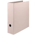 Rössler SOHO Ordner DIN A4 | Ordner A4 breit | Aktenordner | Ringordner breit mit Griffloch | mit Hebelmechanik | 320 x 285 x 85 mm | 1 Stück | Farbe: Rosa | Powder