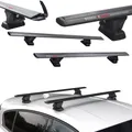 RIDIGO Aviator Aluminium Dachträger für Opel Zafira 2 II B Minivan (2005-2011) fixpunkte Schwarz