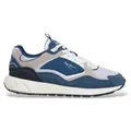 Pepe Jeans für Herren. PMS600017 Marlon Grade Leder Turnschuhe blau (44), Wohnung, Schnürsenkel, Lässig