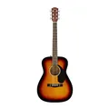 Fender CC-60S Konzert-Akustikgitarre, Walnussgriffbrett, 3-Tone Sunburst, Inklusive kostenloser virtueller Kurse auf Fender Play