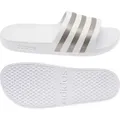 Adidas Adilette Aqua Ftwwht/Plamet/Ftwwht 44.5 - Weiß - 44,5