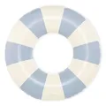 Petites Pommes Swimming Tube Für Erwachsene – Robuster Schwimmreifen, Handbedrucktes Klassisches Streifendesign Pool Tubes, Komfortnähte, Reisefreundlich Packbar, Light Blue, 120 cm