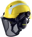 Pheos Forestry  Forsthelm mit Gehör und Gesichtsschutz  SNR 30dB  Farbe Gelb