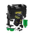 Stanley FatMax Multilinienlaser X3 grün FMHT1-77356 (3x 360° Kreuz-Linienlaser, mit grüner Diode, für Innen- & Außenbereich, selbstnivellierend, IP54, inkl. Zubehör, Ladegerät & Aufbewahrungsbox)
