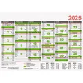Brunnen Tischkalender 1070150003, Jahr 2025, Tafelkalender, 6 Monate = 1 Seite, A5