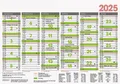 2025 Brunnen Tafelkalender A5 1S/6Monate