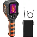 VEVOR Wärmebildkamera, 320 x240 TISR Superauflösung, handheld Thermokamera mit 2MP visueller Kamera, 256 x 192 IR-Auflösung, 25 Hz Bildwiederholfrequenz, -20 °C bis 450 °C, 4 Bildmodi und 6 Farbpaletten