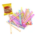 KARNEVAL FASCHING WURFMATERIAL 500 stk. BRAUSE PULVER BUNTE SCHLECKPULVER STANGEN 800g + 1 Tütchen 6g Krottis Bärenbande