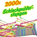 2000 Schleckpulver Stangen Brausepulver Neon Großpackung
