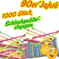 1000 Schleckpulverstangen Brausepulver Saure Fruchtige Süßigkeiten Großpackung
