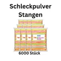 6000x Schleckpulver Stangen Neon Bunt Wurfmaterial XXL Großpackung Mega