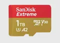 SanDisk Extreme microSDXC-Karte 1024 GB Class 10, UHS-I, v30 Video Speed Class stoßsicher, Wasserdicht