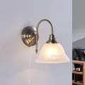 Lindby Wandleuchte, Wandlampe Innen 'Hanna' (Retro, Vintage, Antik) in Weiß aus