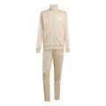 adidas Herren SPORTSWEAR BASIC 3 STRIPES TRICOT TRACKSUIT, magic beige/white, L