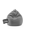 Lumaland Comfort Line Sitzsack Feincord M - 120 L | bequemer Sofa Sessel Cord – ideal zum Pouf | EPS Perlen Bean Bag mit Füllung | Indoor Sitzsessel - waschbar | Liegesack für Erwachsene & Teenager