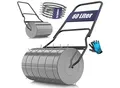KESSER® Rasenwalze Metall mit Handschuhen Handwalze Rasenroller Gartenwalze Ackerwalze Walze befüllbar mit Wasser oder Sand