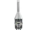 Gartenkamin asado® Fuego 70 cm Edelstahl silber inkl. Aschekasten, Grillrost, Ab