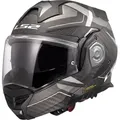 LS2 FF901 Advant X Carbon Horizon Klapphelm, grau-silber, Größe 3XL für Männer