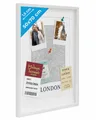 PHOTOLINI Bilderrahmen 3D-Objektrahmen zum Befüllen mit Passepartout und Glasscheibe, für 1 Bilder (1 Einzelrahmen), Rahmen 50x70 cm für Objekte bis 1,5 cm Tiefe zum Basteln & Verschenken