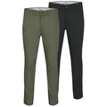 Jack & Jones Regular-fit-Jeans Herren Jeans Baumwolle JPSTMARCO JJDAVE 2PK grün|schwarz 31W/34L