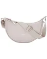 LARKSON Umhängetasche Solveig Small Halbmondtasche für Damen und Herren, Stylische Crossbody Bag in Halbmond Form, Sand