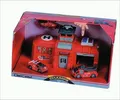 Dickie Rescue Station Polizei oder Feuerwehr wählbar Auto Garage mit Licht und Soundeffekten NEU Farbe:Rot