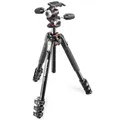 Manfrotto 190 Set Aluminium-Stativ (4 Segmente) mit 3-Wege-Neiger MK190XPRO4-3W