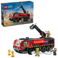 LEGO 60499 City Flughafenlöschfahrzeug, 4 Feuerwehrleute, Minifigur-Kabine