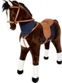 Stehpferd XL mit Sound, braun, Sitzpferd, Reitpferd für Kinder, wiehert