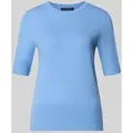 Betty Barclay Strickshirt aus Viskose-Mix mit Rundhalsausschnitt in Bleu, Größe 42