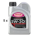 5 x 1 Liter Motoröl VW 507.00 SAE 5W30 longlife 3  Meguin Compatible 5w 30 Plus