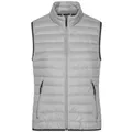 Ladies' Down Vest Leichte Daunenweste im klassischen Design grau, Gr. L